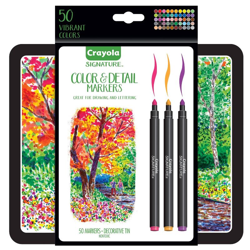 Crayola 50ct Signature Color & Detail Markers Set