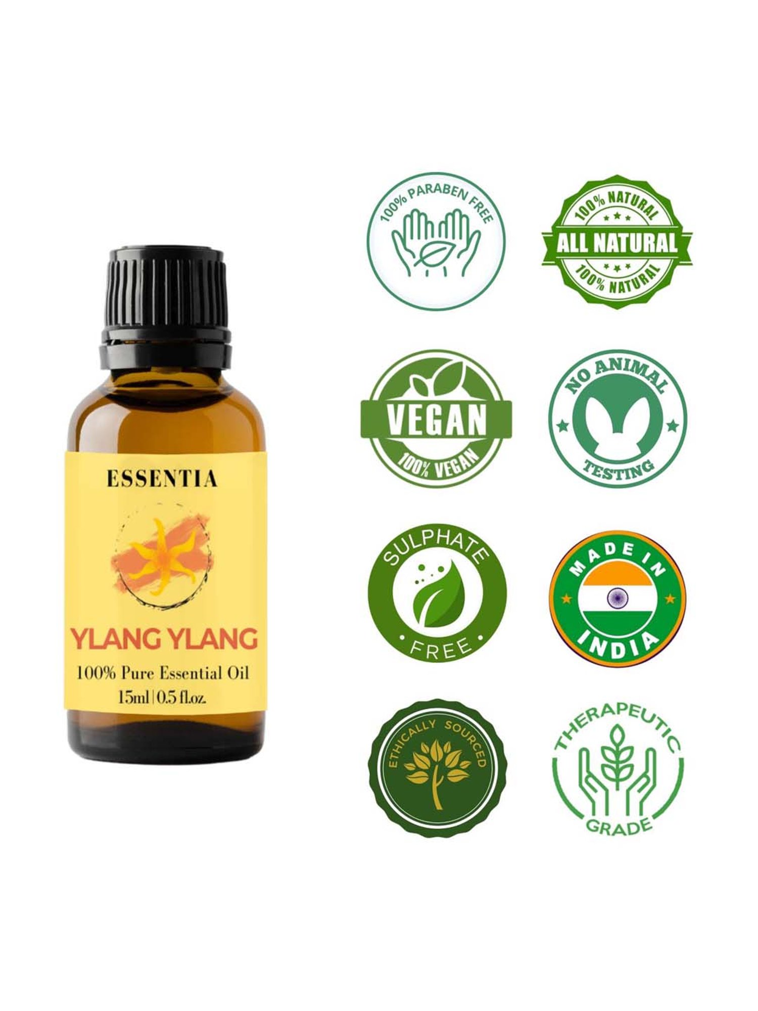 Essentia Extracts Combo of Lavender, Tea Tree & Ylang Ylang Essential Oil