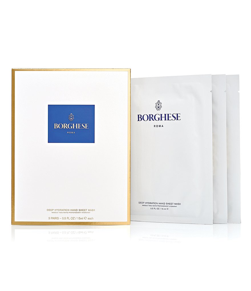 Borghese Deep Hydration Hand Sheet Masks - 3 Pairs
