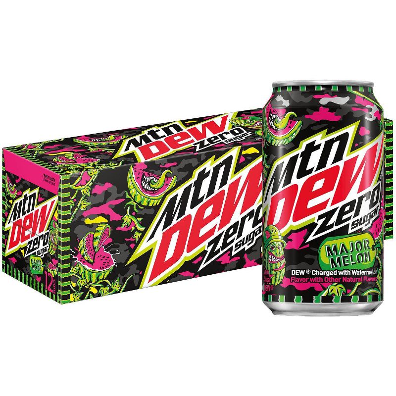 Mountain Dew Major Melon ZERO - 12pk/12 fl oz Cans