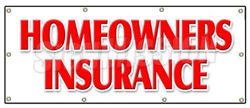 36"x96" HOMEOWNERS INSURANCE BANNER SIGN home owners house building apts