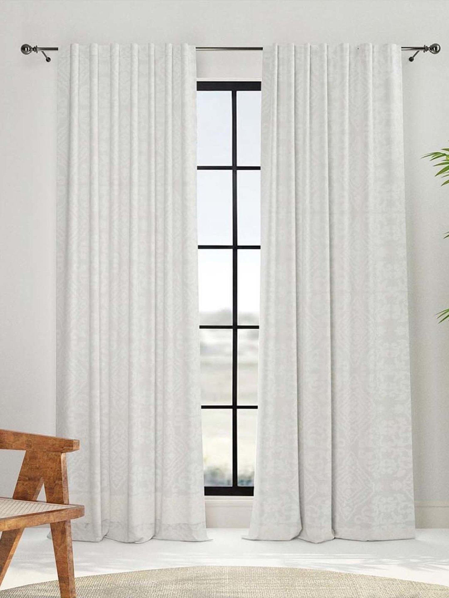 Fabindia Home Standalone Natural Cotton Curtain