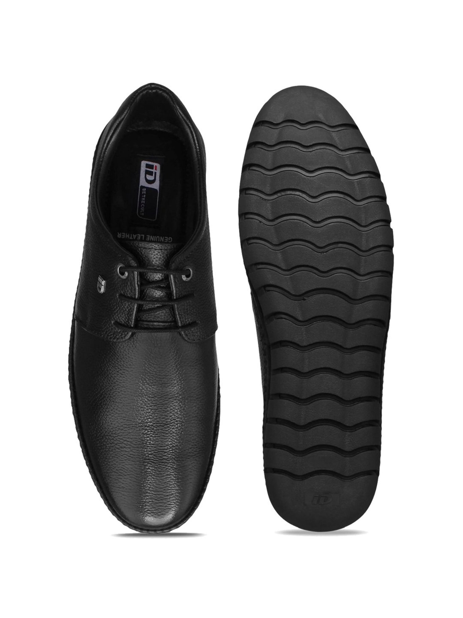 ID Men's Black Derby Shoes