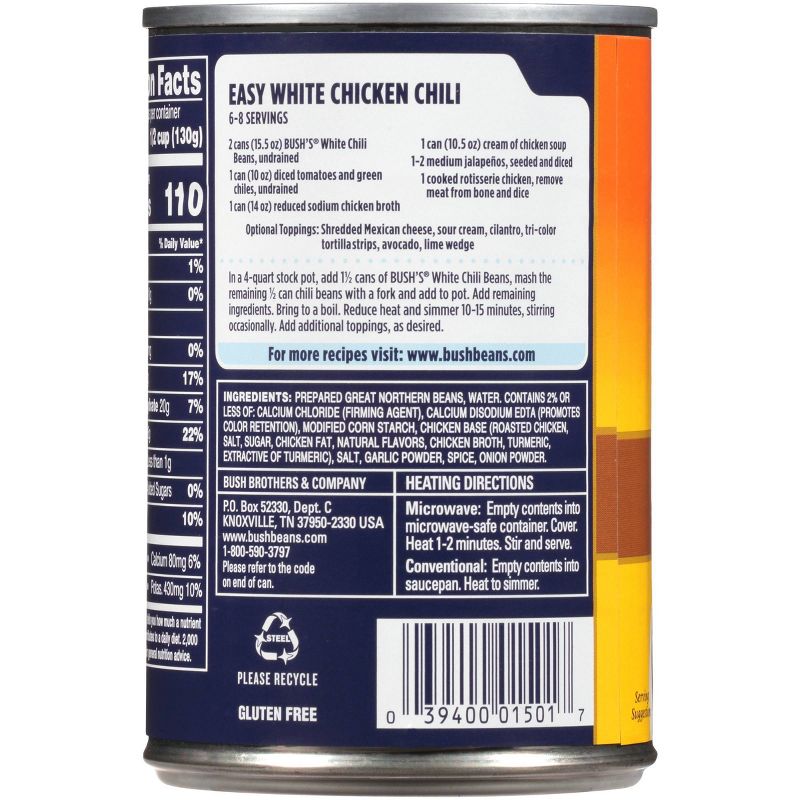 Bush's White Chili Beans - 15.5oz