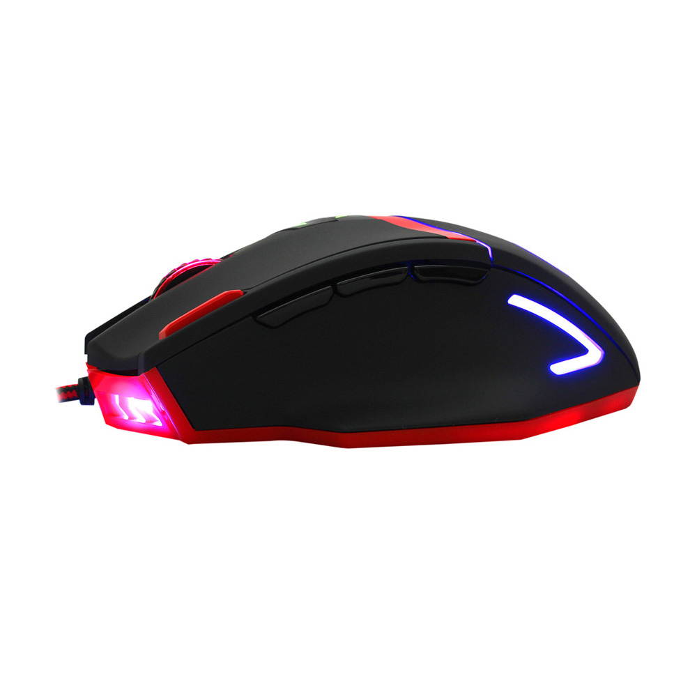 REDRAGON 16400DPI Adjustable Wired Gaming Mouse 9 Programmable Buttons 1 Profile Button 5 Programmable User Profiles Weight Tuning Catridge for PC