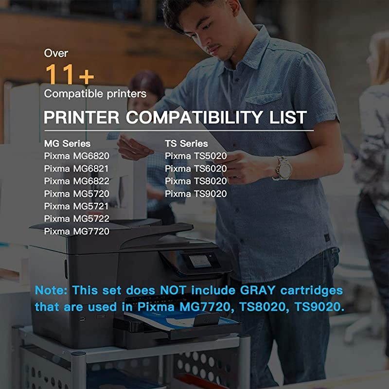 TM Compatible Ink Cartridge Replacement for Canon PGI270XL CLI271XL PGI 270 XL CLI 271 XL to use with PIXMA MG6820 MG5720 1 Large Black1 Small Black1 Cyan1 Magenta1 Yellow 5 Pack