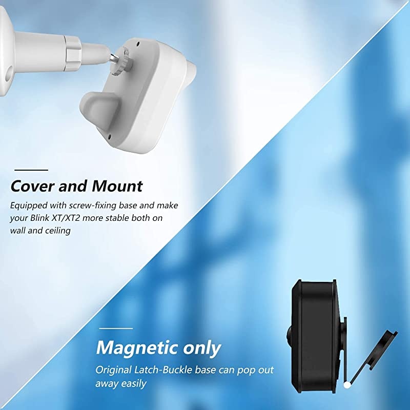 XT2 Camera Wall Mount Bracket Weather Proof 360&deg; Protective Plastic Housing Cover Case and Adjustable Mount for XT XT2 Indoor Outdoor Home Security Camera System White3 Packs