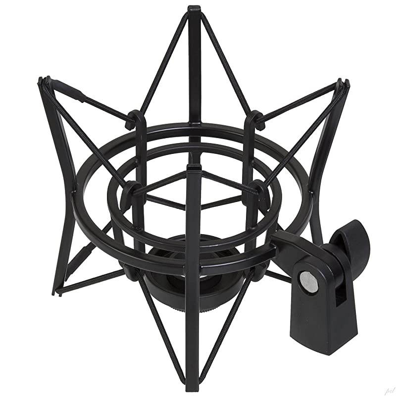 MKS1-B Condenser Spider Microphone Shockmount, Anti Vibration and Isolation - Black