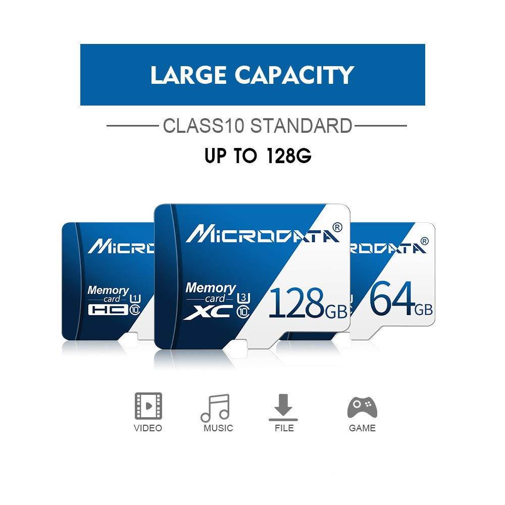 Microsd High Speed Memory Cards 4GB 8GB 16GB 32GB 64GB 128GB SD Adapter Memory Flash Card for Drone Camera Memory Card - Blue