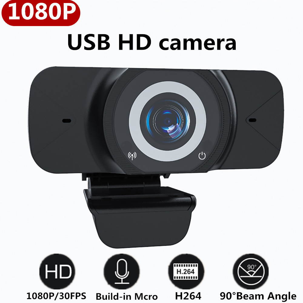1080p HD USB Computer Camera ,Microphone Laptop PC Webcam, HD Full Gaming Computer Webcam, Recording Pro Video Web Camera for Calling, Conferencing, 110-Degree Live Streaming Widescreen Webcam