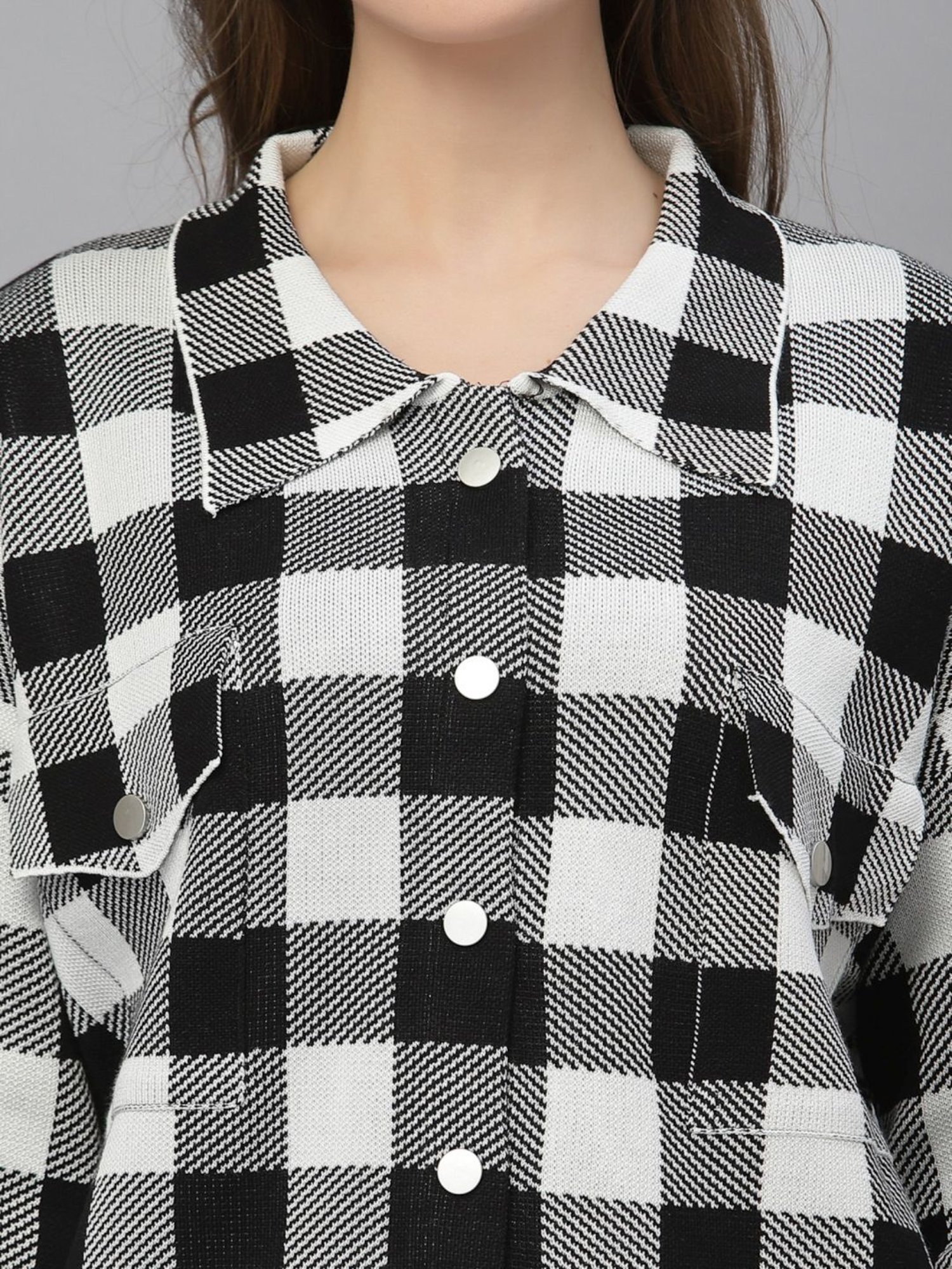 Mafadeny Black Chequered Shirt