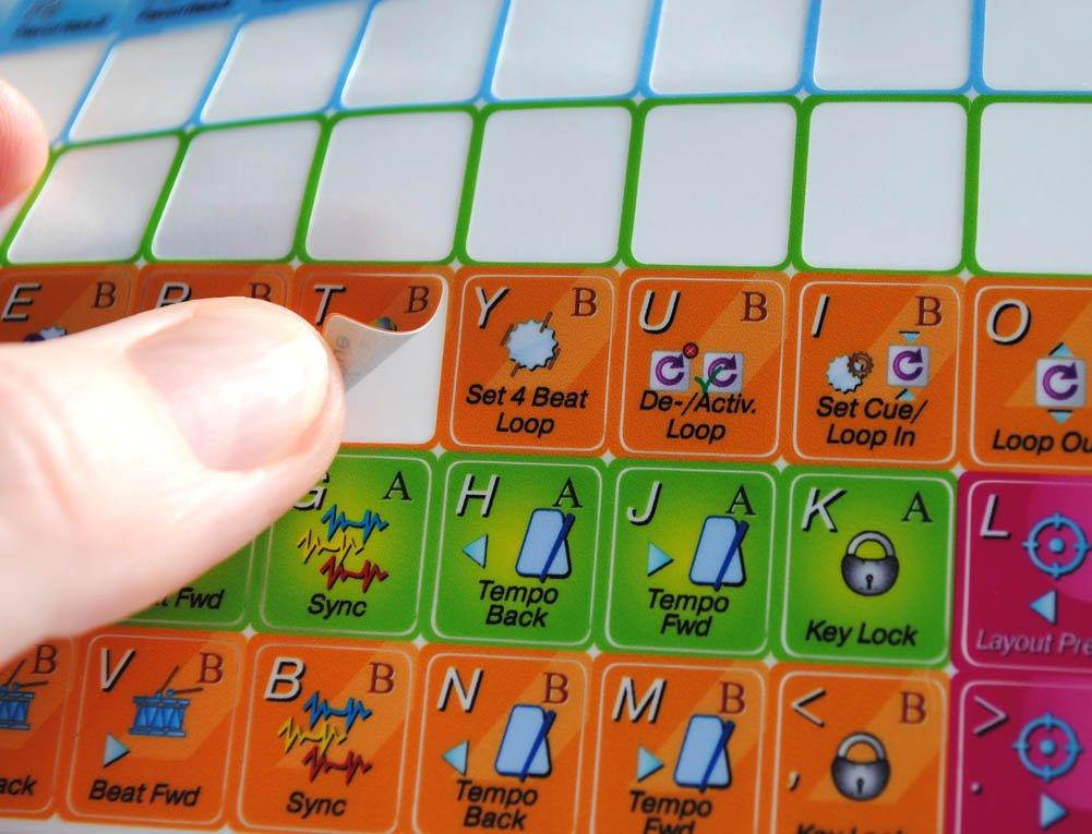 Traktor Scratch Pro - New Color Editing Sticker Keyboard