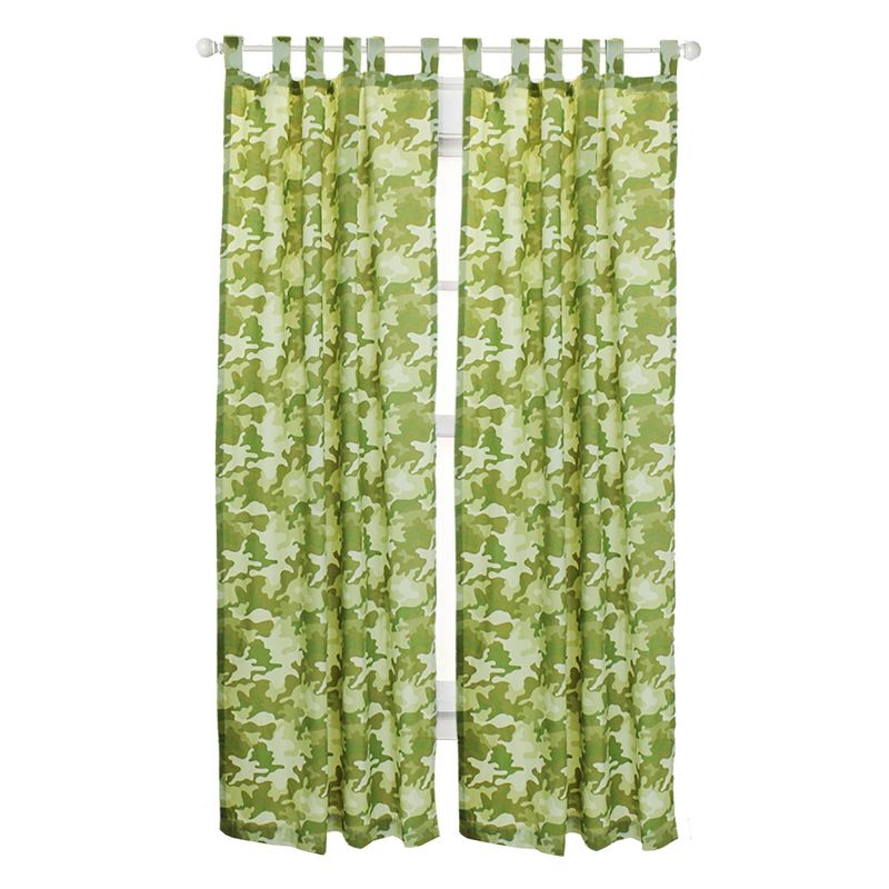 2pc Safari Camo Long Curtains Camouflage Window Panels - Disney..