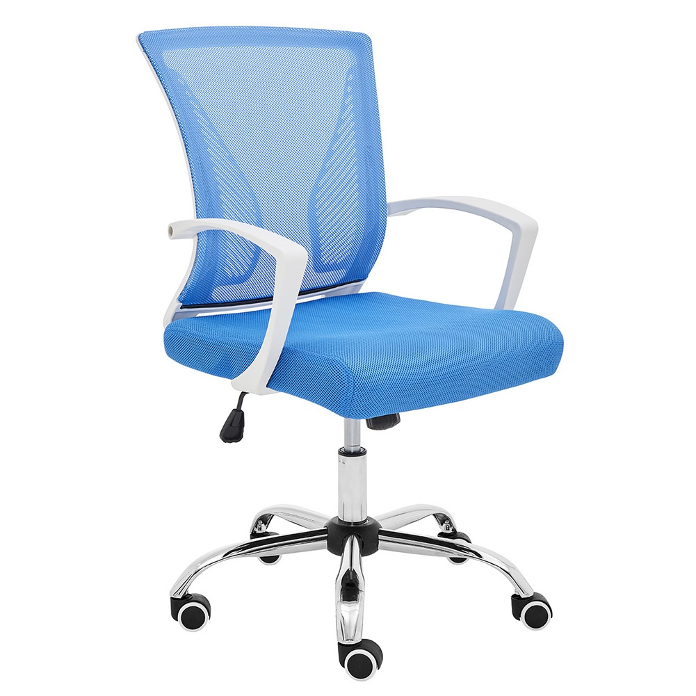 Modern Home Zuna Mid-Back Office Chair - White/Blue