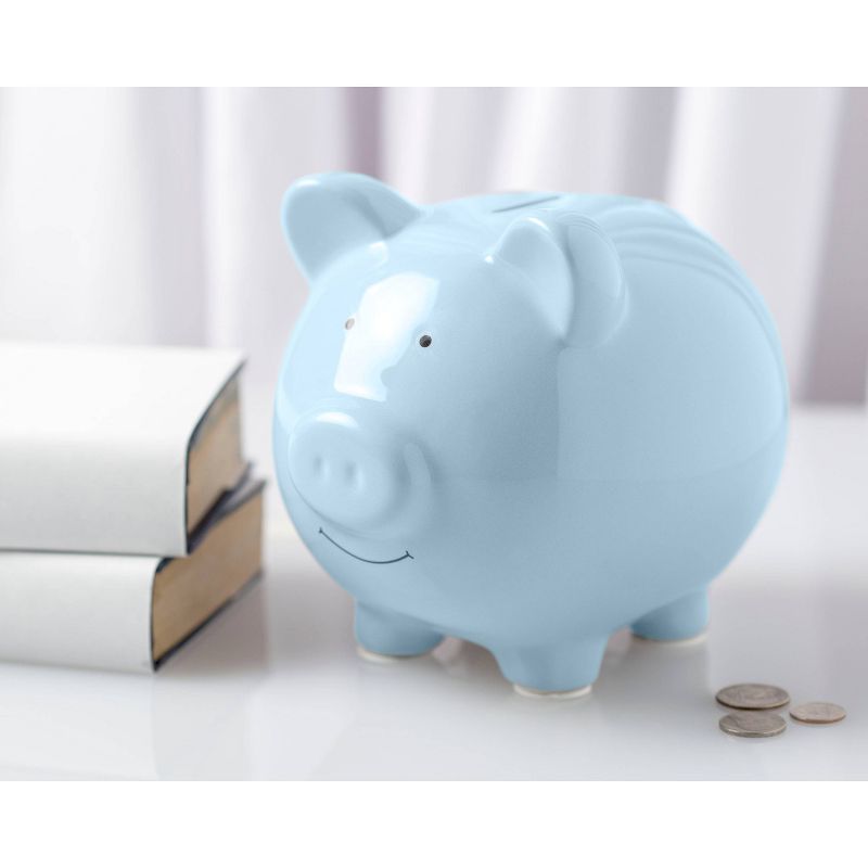 Pearhead Ceramic Piggy Bank - Blue