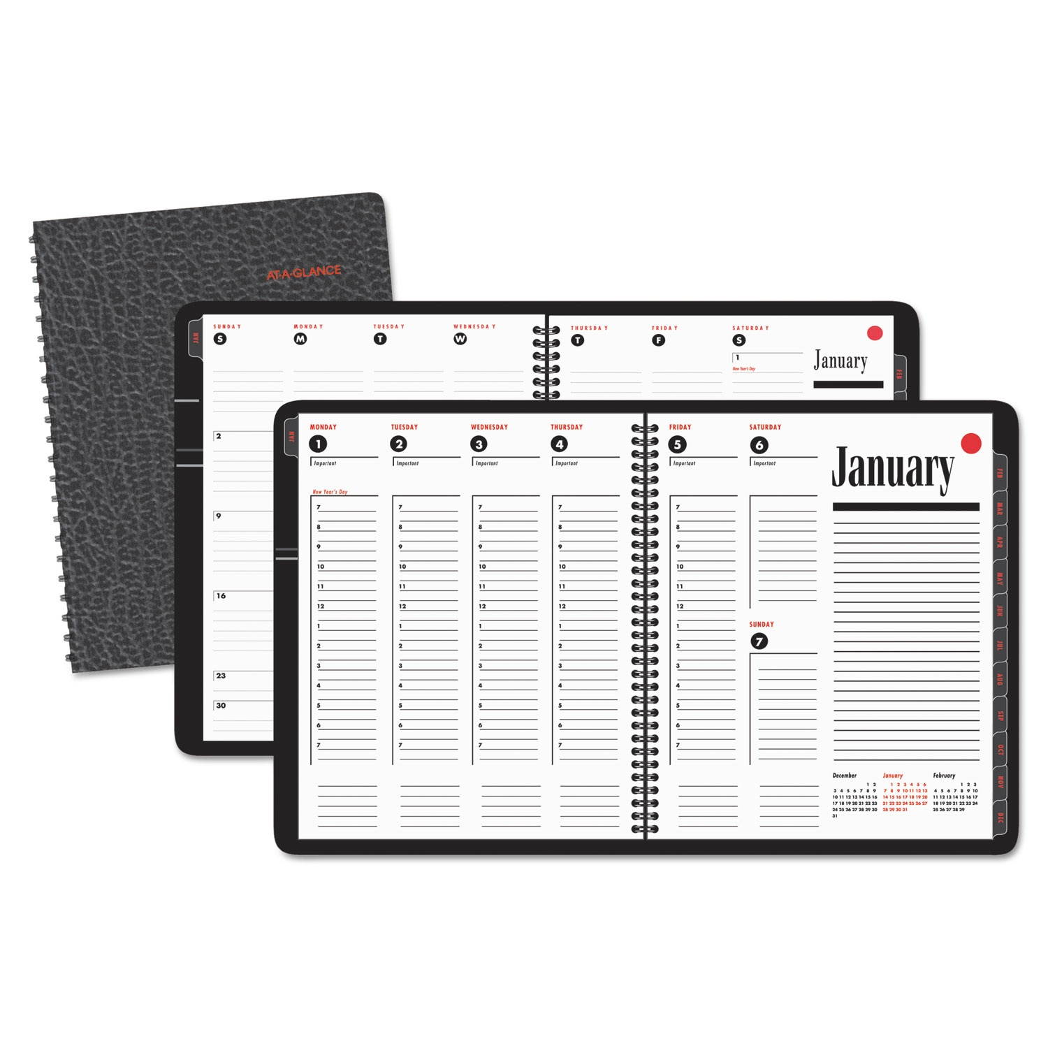 AT-A-GLANCE 800 Range Weekly/Monthly Appointment Book 11 x 8.25 White 2021