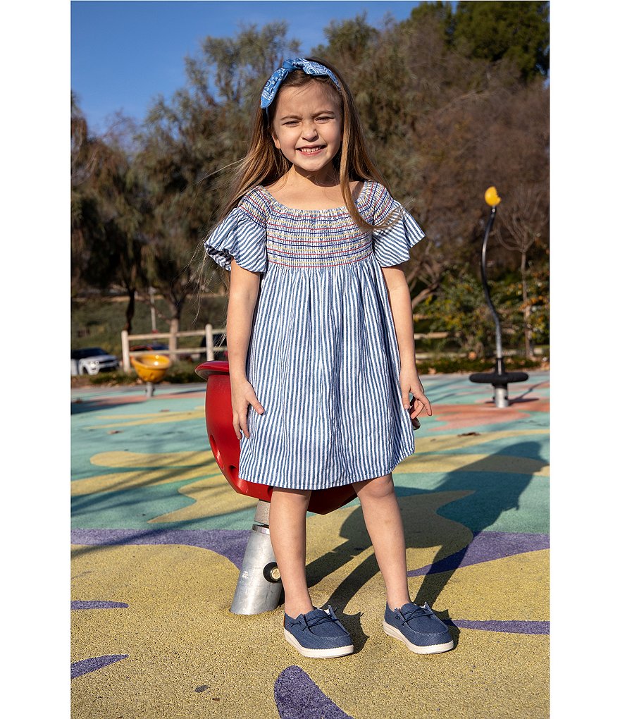 Hey Dude Girls' Wendy Linen Washable Slip-Ons (Youth)