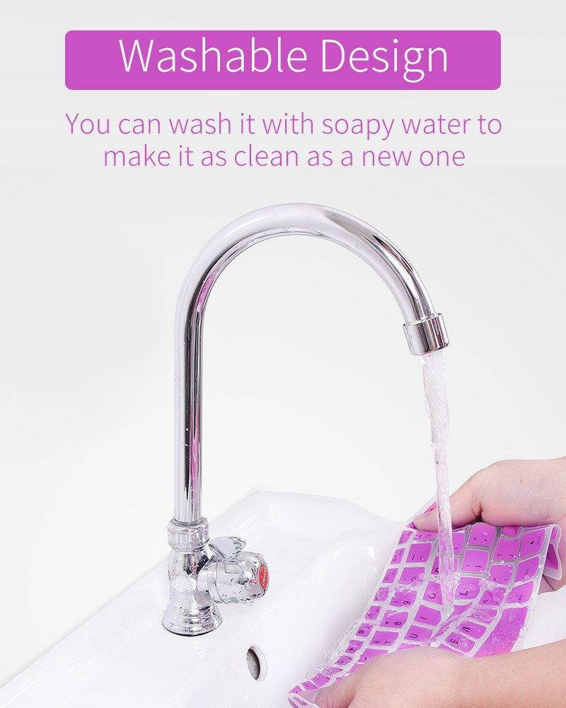 CaseBuy Keyboard Cover Compatible Lenovo IdeaPad 320/330/330s 15.6 inch, IdeaPad 320/330 17.3 inch, IdeaPad 520 15.6 inchLaptop US Layout, Purple