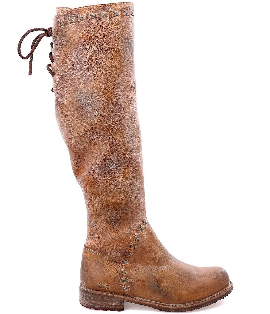 Bed Stu Manchester III Tall Leather Block Heel Boots