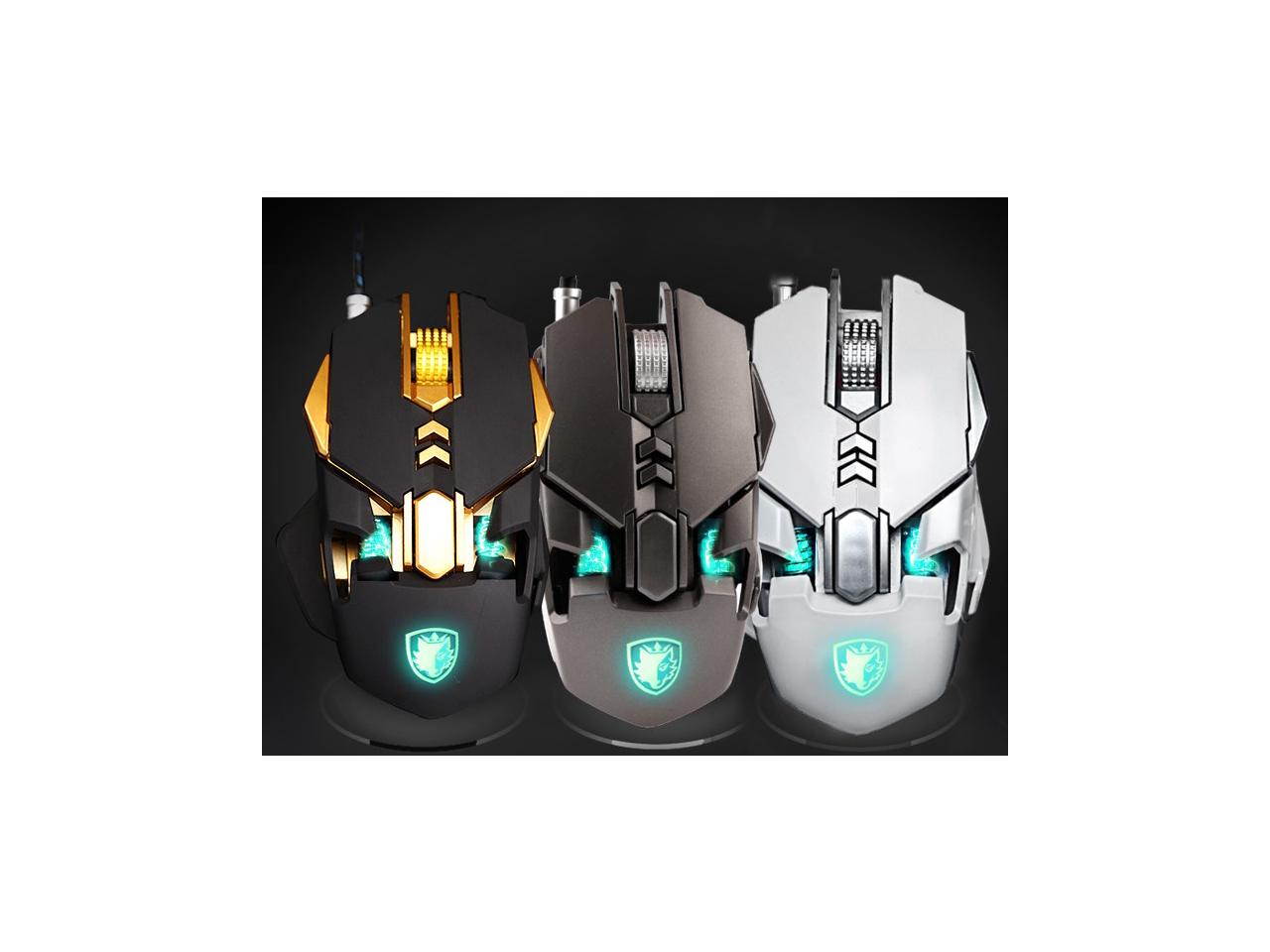 HXSJ Ergonomic Optical Office 2.4G Wireless Gaming Mouse Mice Adjustable 2400 DPI with 6 Buttons for Laptop PC Notebook Computer