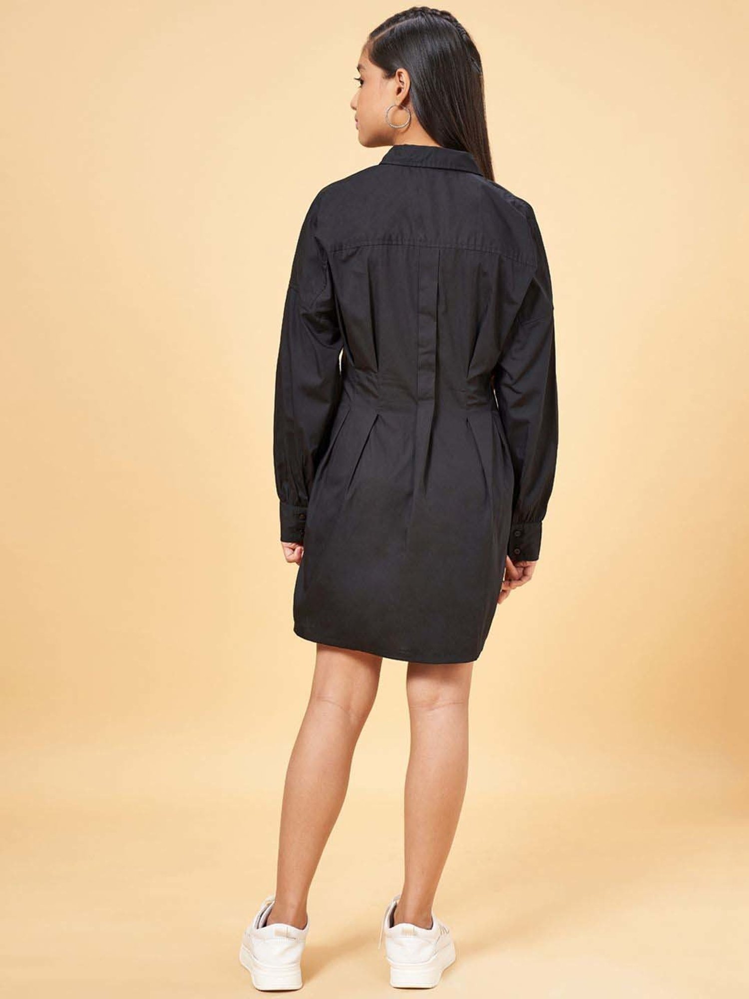 Coolsters by Pantaloons Kids Black Cotton Regular Fit Full Sleeves Dress