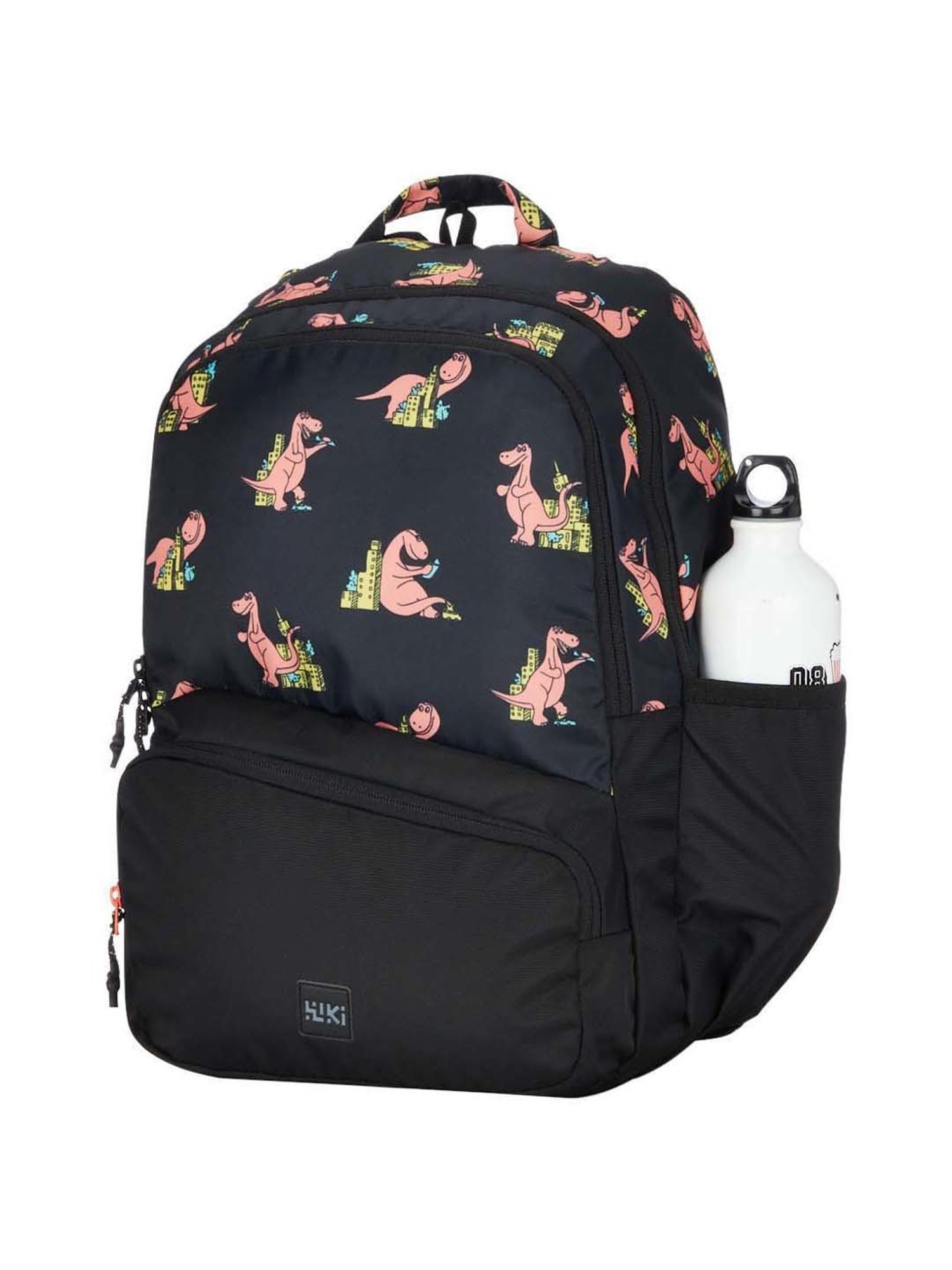 Wiki 24 Ltrs Black Medium Backpack