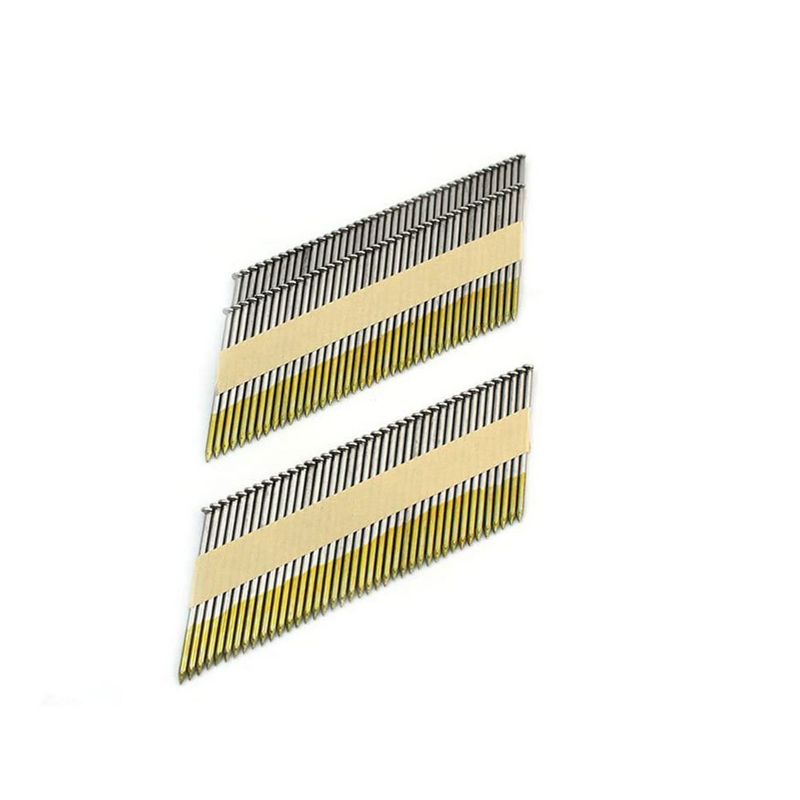 Freeman FR.131-34-3B 34 Degree 0.131 x 3 Inch Paper Collated Solid Steel Smooth Shank Clipped Head Brite Framing Nails, 200 Nails in Box (2 Pack)