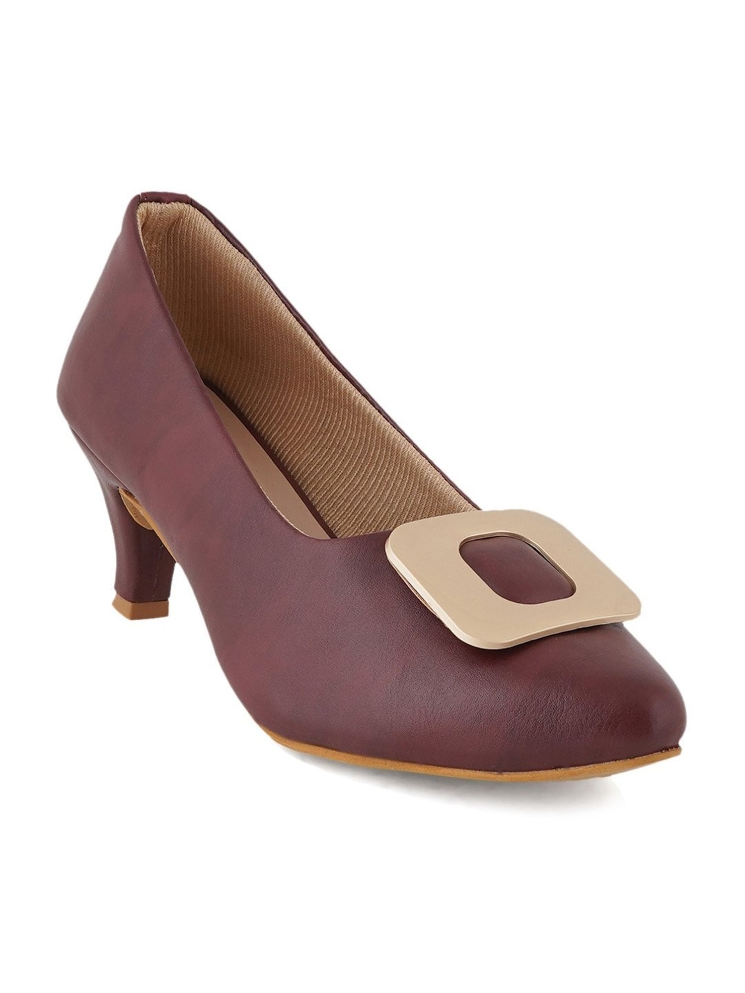 Scentra Women's SPAIN Brown Casual Pumps