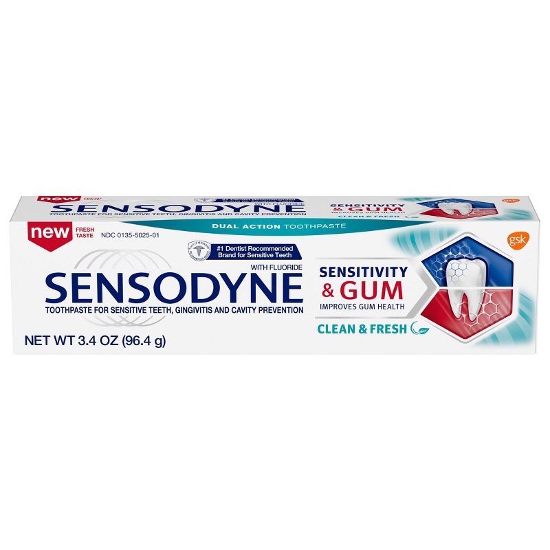 Sensodyne Sensitivity & Gum Clean Fresh Toothpaste - 3.4oz