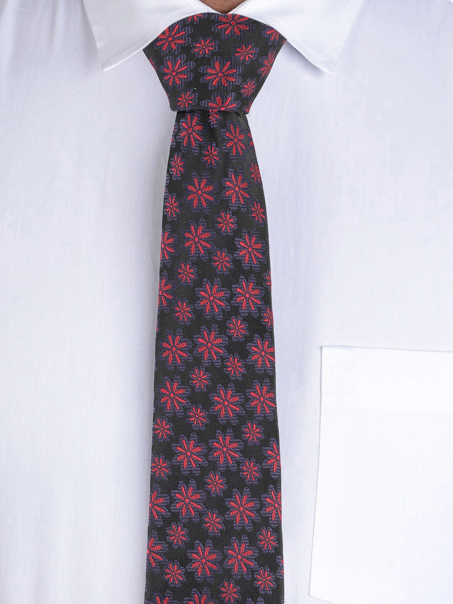 Alvaro Castagnino Black Woven Tie