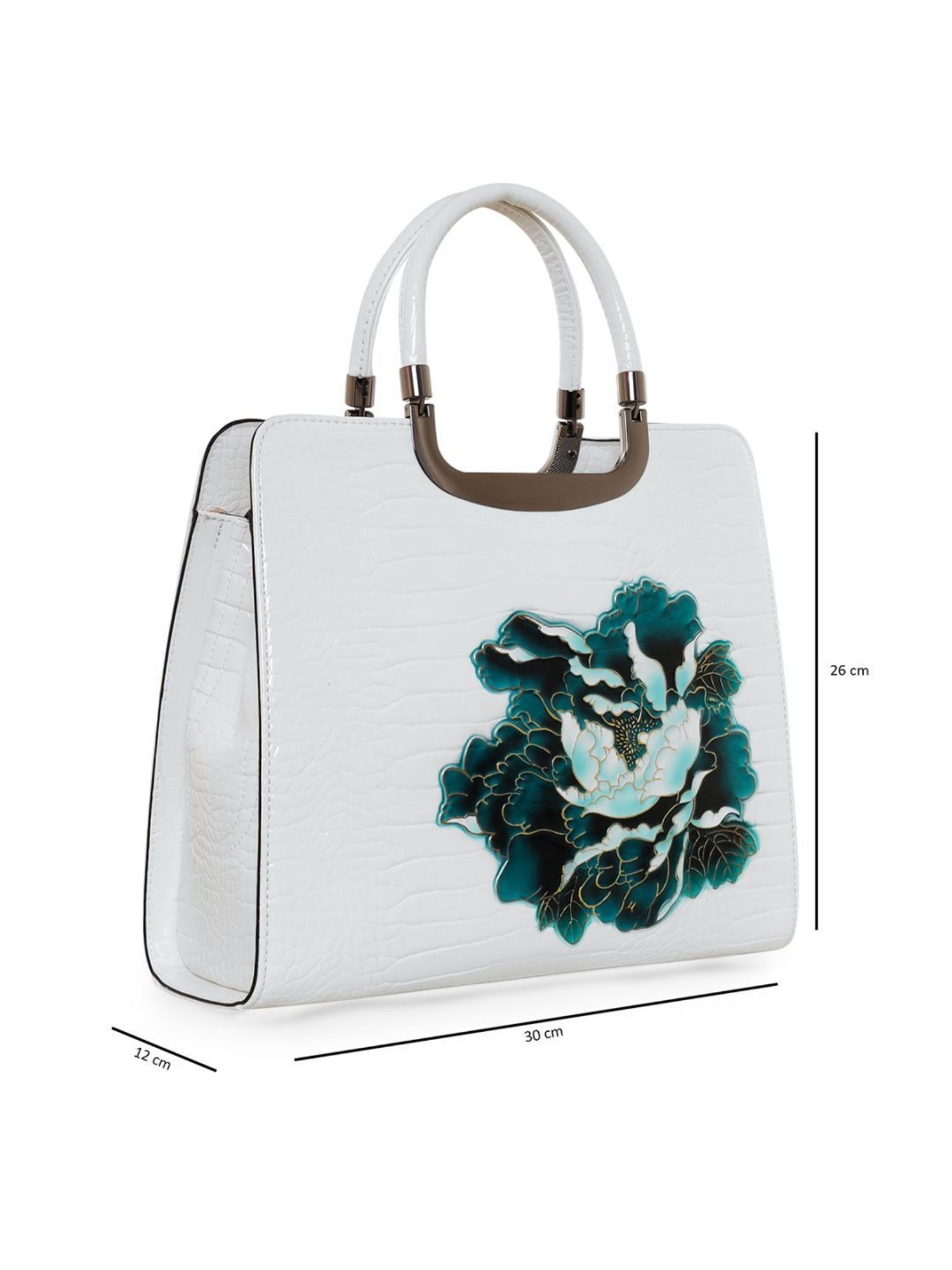 Tohl Avon Black Solid Medium Handbag