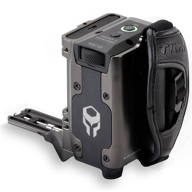 Tilta Side Focus Handle Type I for BMPCC 4K Cage, Supports F970 Battery, Gray