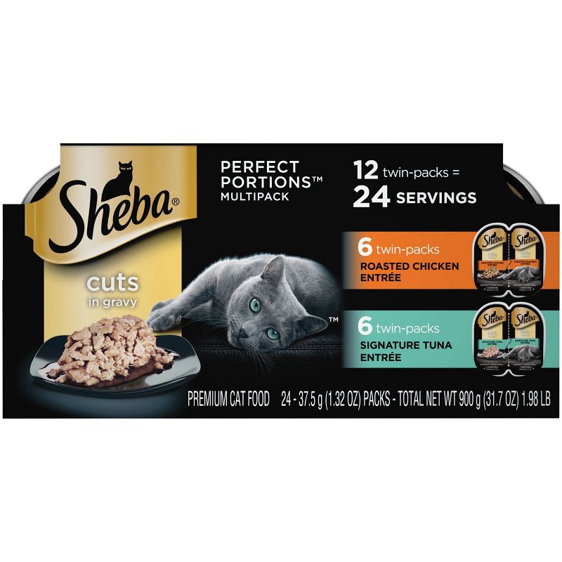 Sheba Perfect Portions Chicken and Tuna Wet Cat Food - 12ct