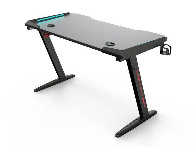 RESPAWN 3000 Gaming Computer Desk - Ergonomic Height Adjustable Gaming Desk, in Blue (RSP-3000-BLU)