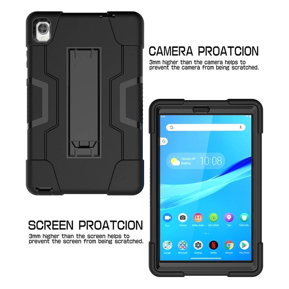Mignova for Lenovo Tab M8 FHD TB-8705F Case,Hybrid Heavy Duty Three Layer Full-Body Shockproof Armor Rugged Hard Back Cover Built in Kickstand ONLY For Lenovo Tab M8 FHD TB-8705F