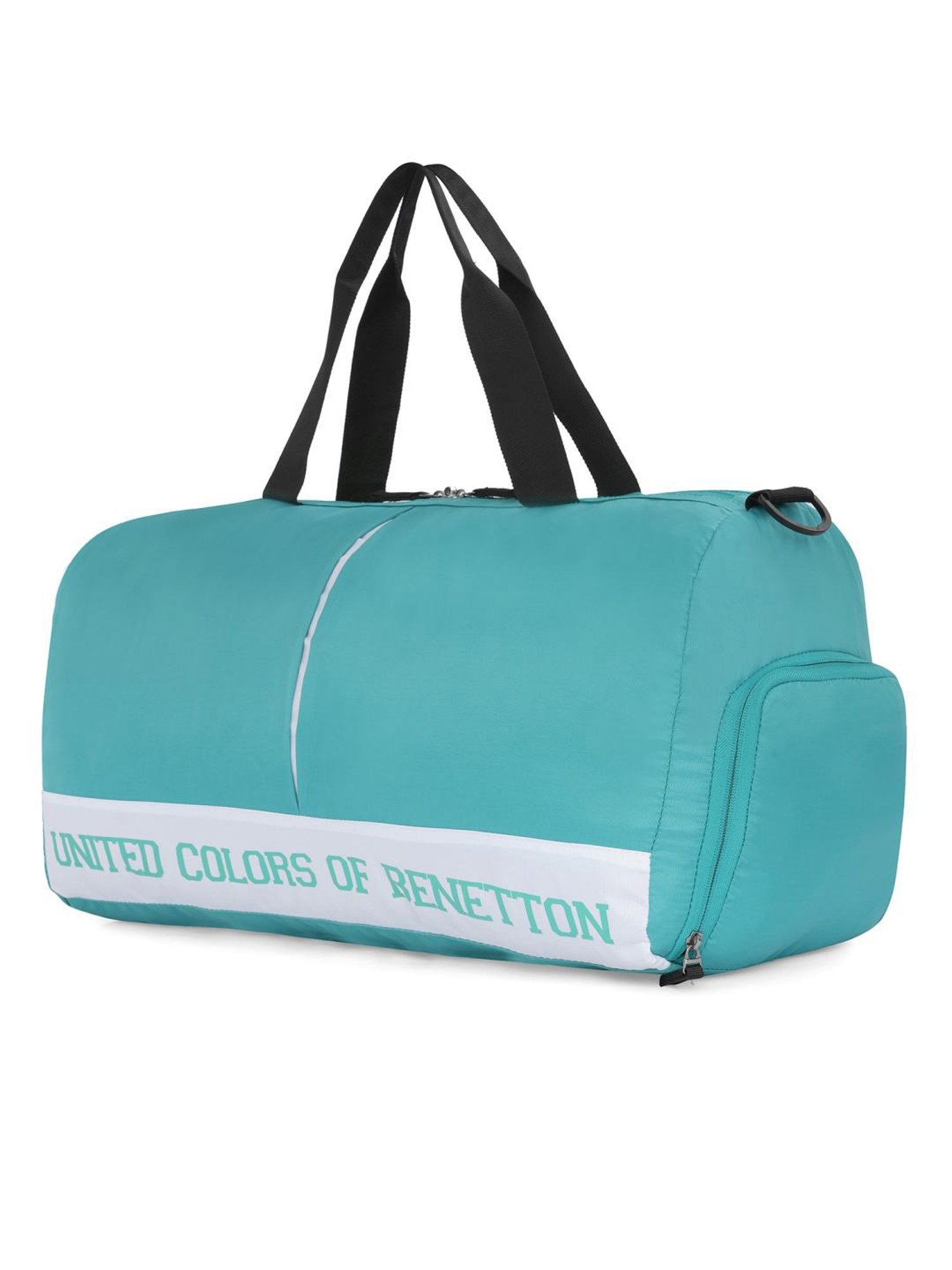 United Colors of Benetton Cadmium Green Polyester Solid Duffle Bag