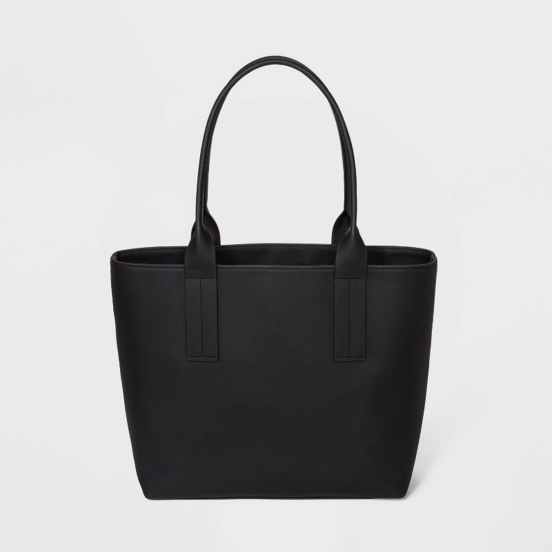 Small Flat Pack with Stuffing Drawstring Closure Tote Handbag - Shade & Shore™ Black