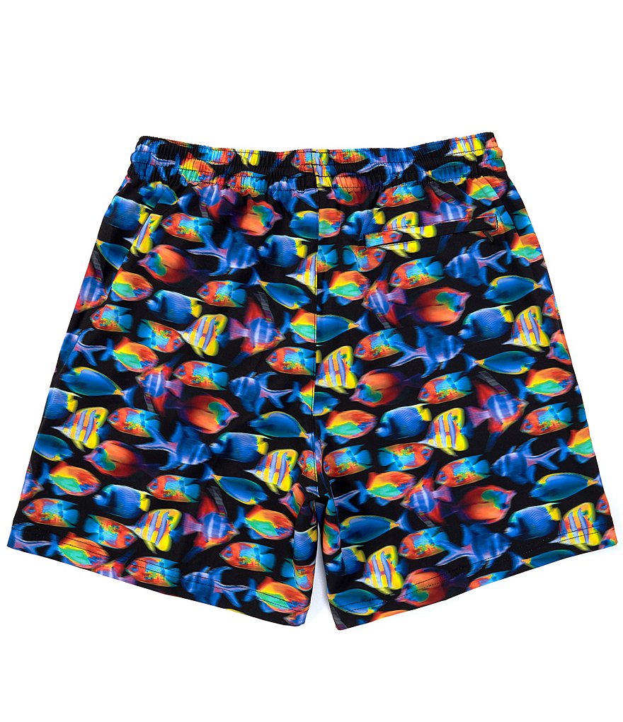 Polo Ralph Lauren Traveler Solid Blue 5 3/4#double; Inseam Swim Trunks