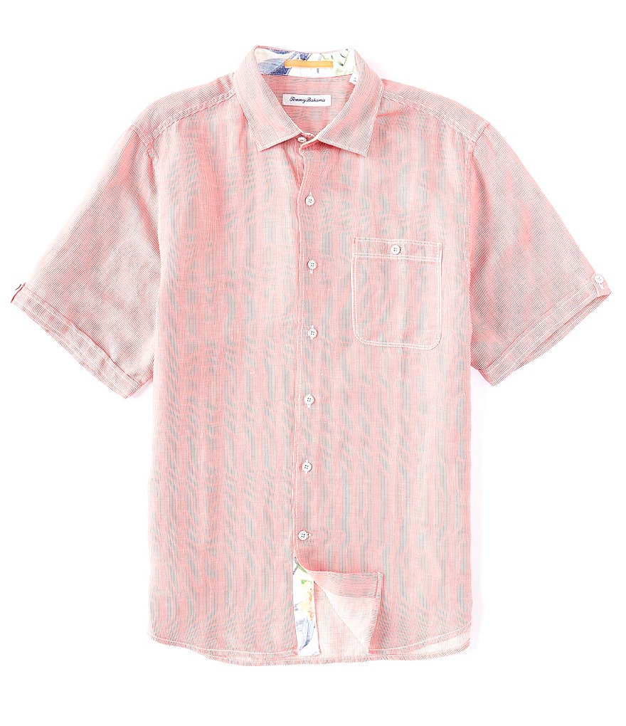 Visconti Geo Floral Print Short-Sleeve Woven Shirt