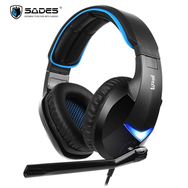 SADES WAND Gaming Headset Driver-Free 7.1 Surround Audio Along Swivel-To-Mute Mic 2 Gaming Audio Modes For PC / Laptop