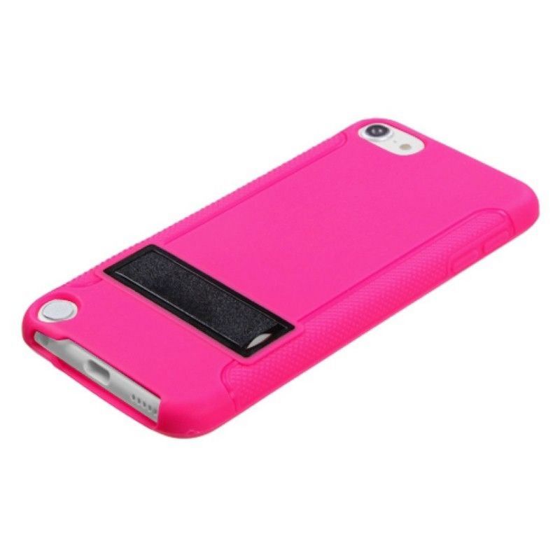 MYBAT For Apple iPod Touch 5th Gen/6th Gen Pink Black Hard TPU Case Cover w/stand