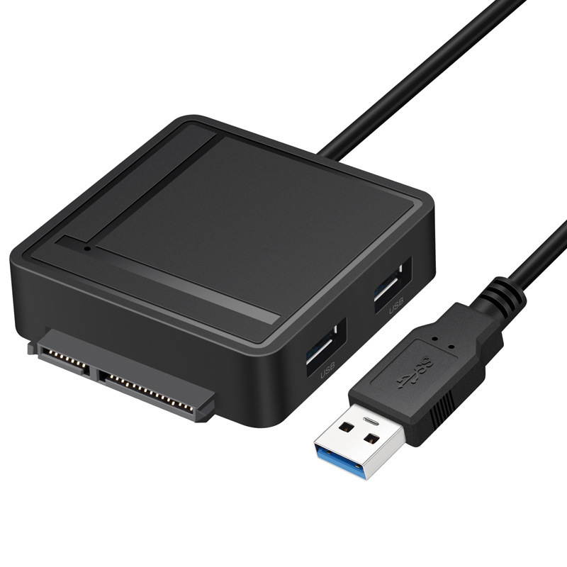 STANSTAR USB 3.0 to SATA Adapter TF SD Card Reader USB 3.0 Hub 2 Ports Converter 3 IN 1 for 2.5&rdquo; 3.5&rdquo; HDD Hard Drive