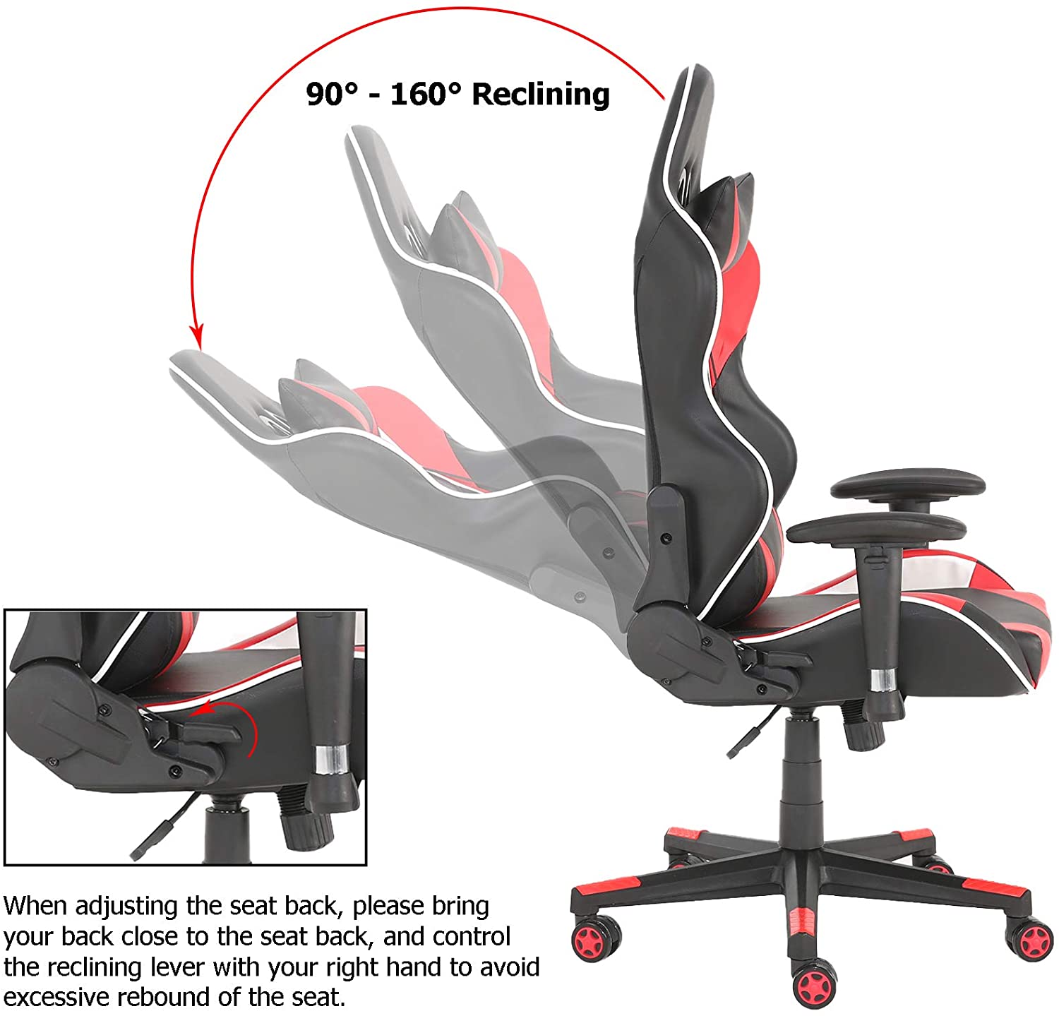 Office Chairs, Office Swivel Chairs, with headrest and Lumbar Pillow