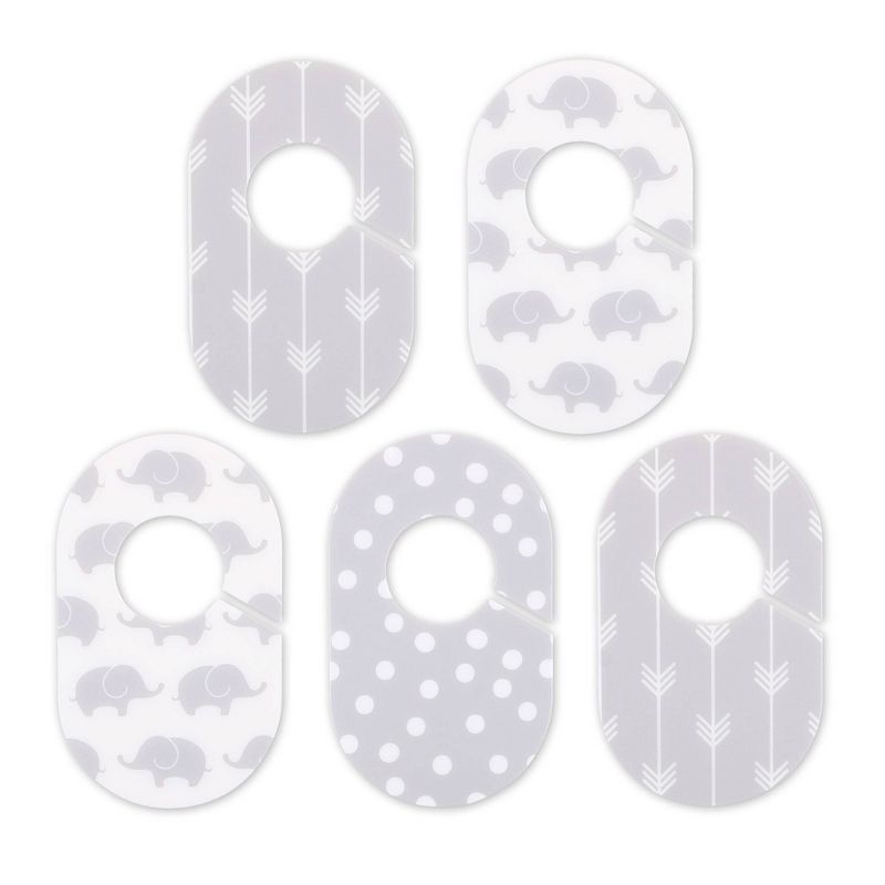 StorageWorks (Set of 2) 3-Shelf Hanging Closet Organizers Gray