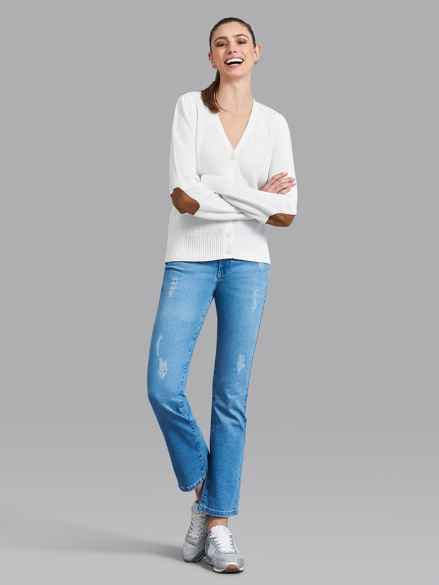 Beverly Hills Polo Club Off White Cardigan