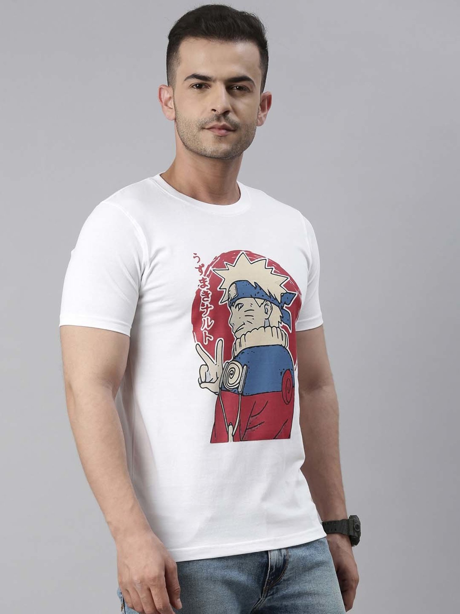 Bushirt White Cotton Crew T-Shirt