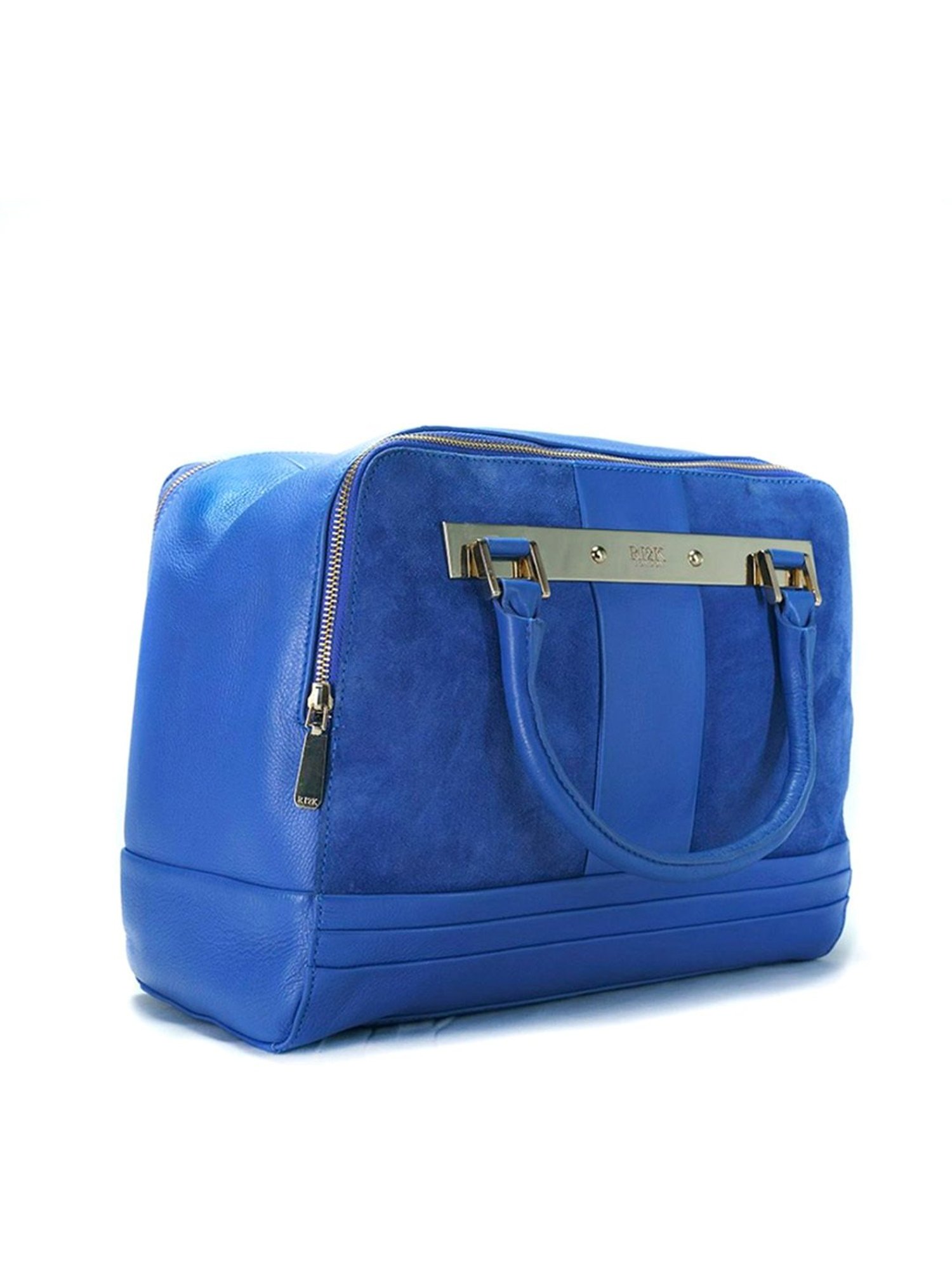 RI2K London Blue Leather Large Handbag