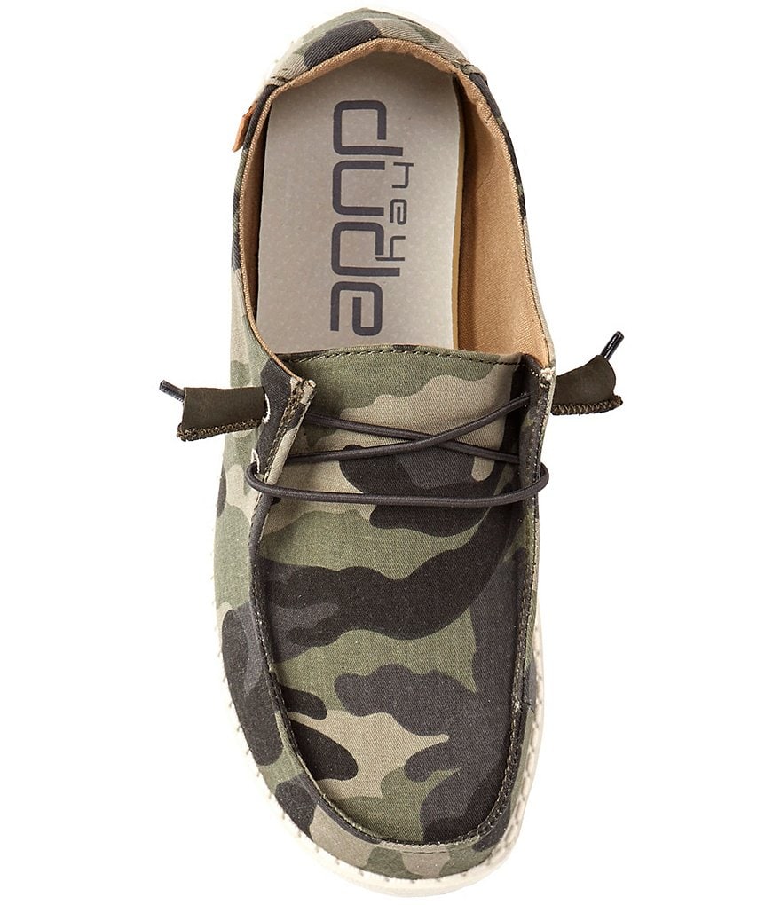 Hey Dude Wendy Camo Canvas Washable Slip-Ons