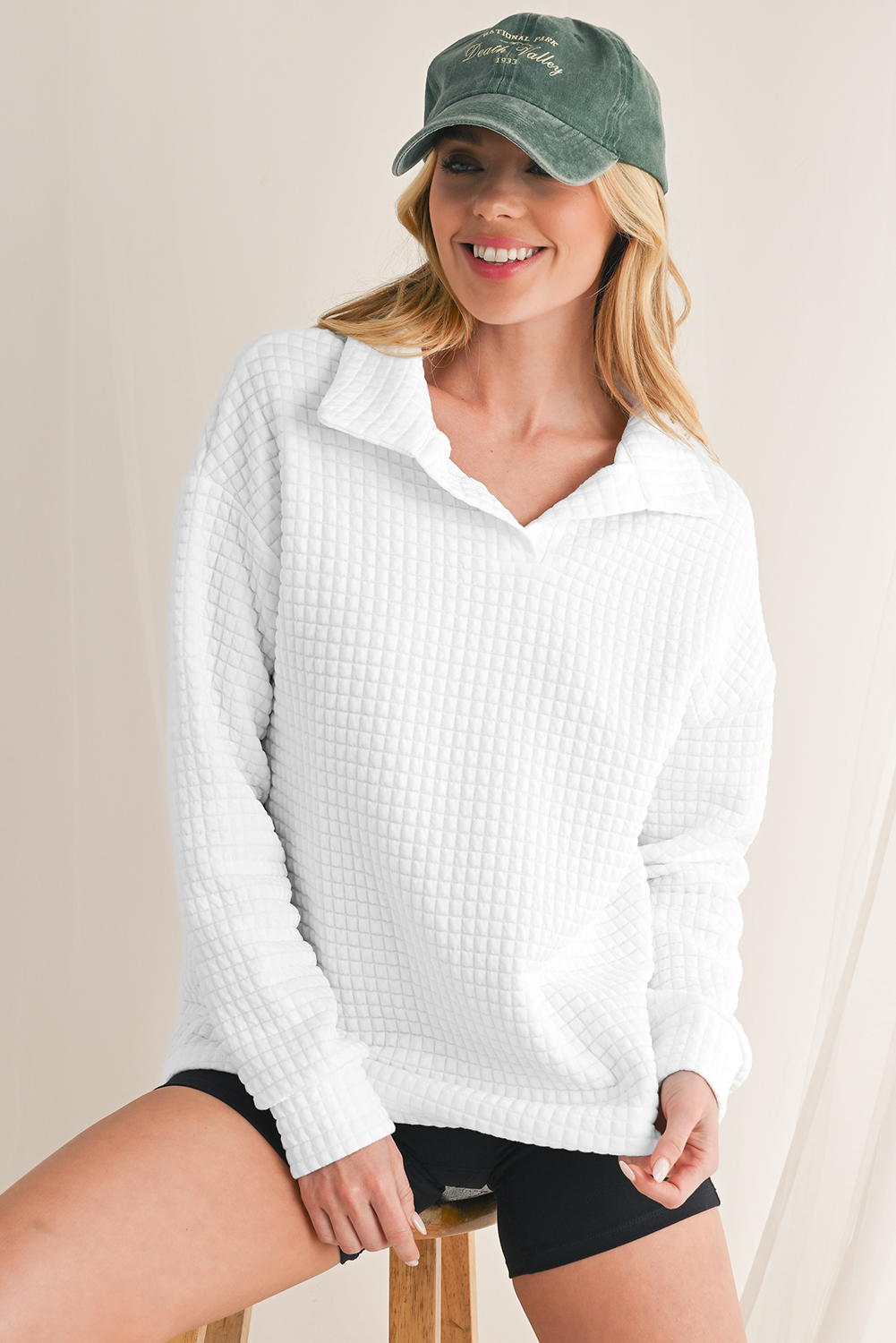 Bohemian Patterned Pullover Long Sleeve Blouse