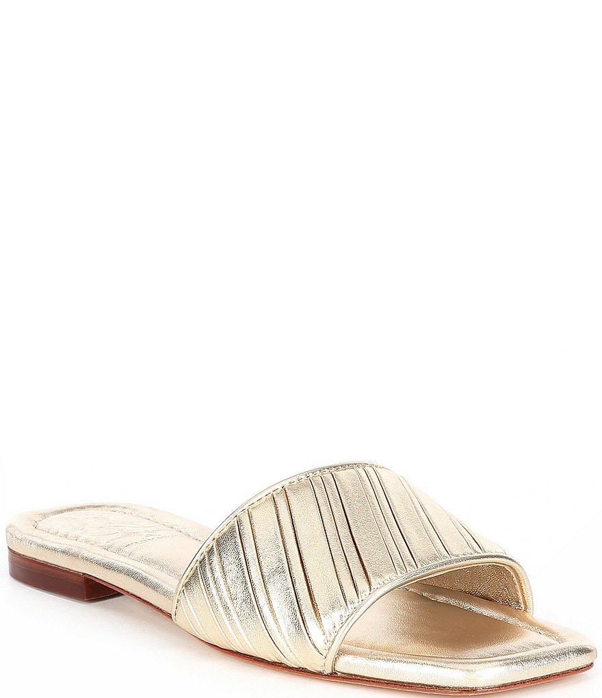 Antonio Melani x Kimberly Whitman Magnolia Pleated Leather Dress Flats
